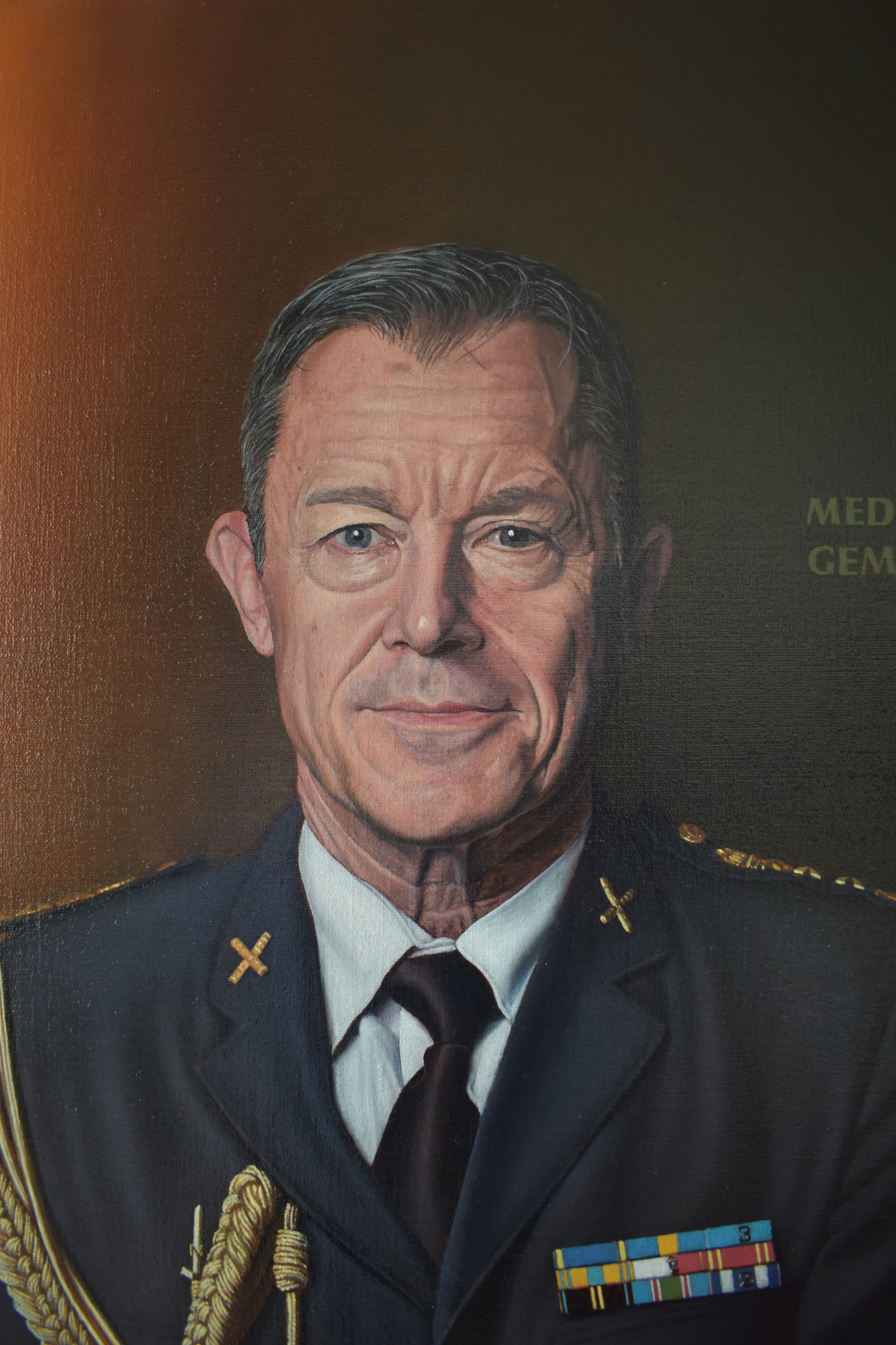 Painting - Detail - Portrait of Colonel Thomas Karlsson - Art and Poetry - Peter Sitell